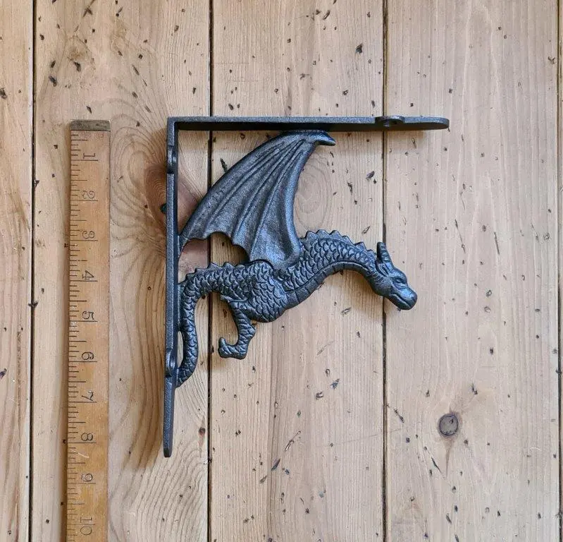 Dragon cast iron shelf bracket