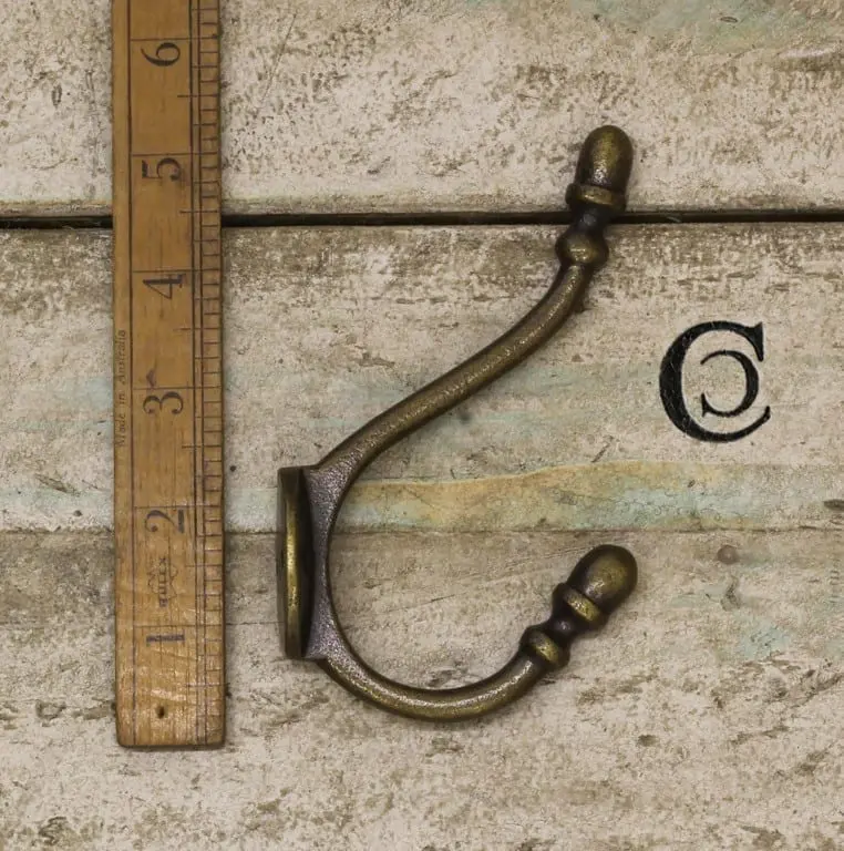 Acorn Coat Hook – Antique Copper Wall Hook with 2 Hole Fixing (130mm)