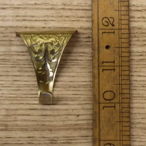 Trinity Picture Rail Hook – 50mm Antique Brass Hanging Hook