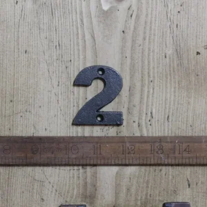 Cast Iron Number 2 – Antique Iron House Number (50mm)