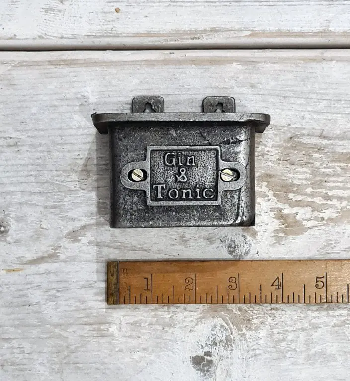 Gin & Tonic Cap Catcher – Cast Antique Iron Wall Mounted