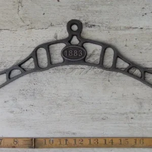 600mm Clothes Airer Rack End – ‘1883’ 6 Hole Victorian Hanging Bracket