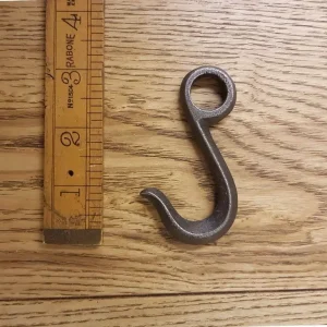 Curtain Rail Hook for 15mm Rod – Cast Antique Iron Wall Bracket