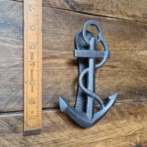 Anchor Door Knocker – Cast Iron Nautical Front Door Fitting (155mm)