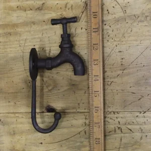Tap Style Coat Hook – Cast Antique Iron 190mm
