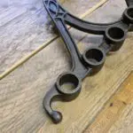 Luggage Carriage Bracket – Y-Shaped Antique Cast Iron Shelf Support (305mm x 290mm) - Image 5
