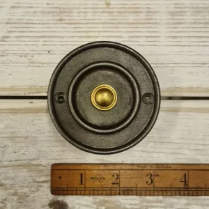 Paragon Door Bell Push – Antique Iron, 80mm