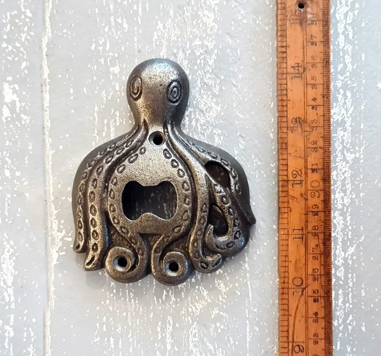 Octopus Bottle Opener – Wall Mounted Cast Iron Bar Accessory